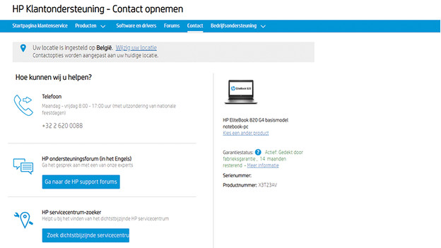 How to contact HP.