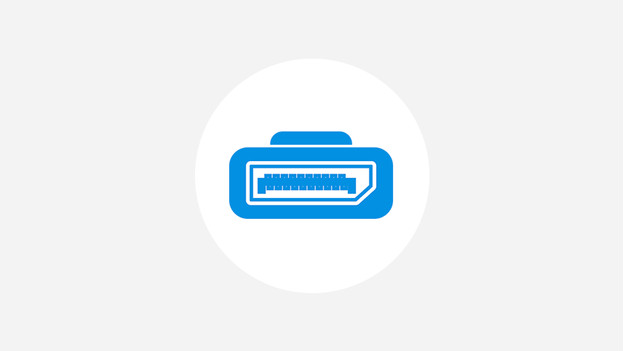 Image de connexion DisplayPort.