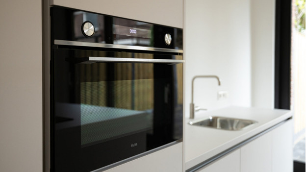 Ovens in kitchen cabinets