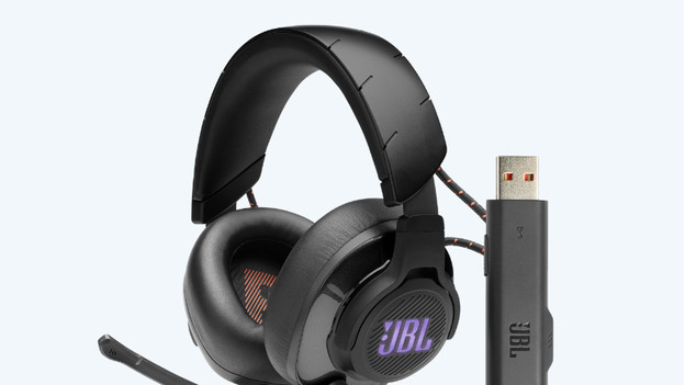 Draadloze gaming headset met een usb A dongle 