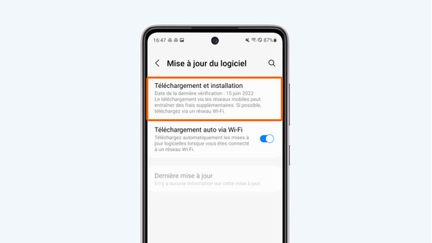 Mettre à jour Android