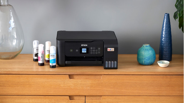 Epson EcoTank with ink bottles