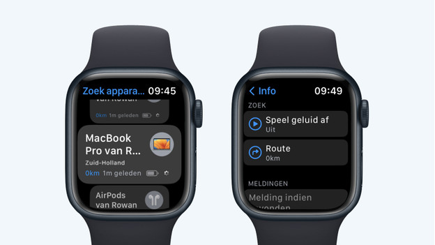 Zoek je MacBook met je Apple Watch.