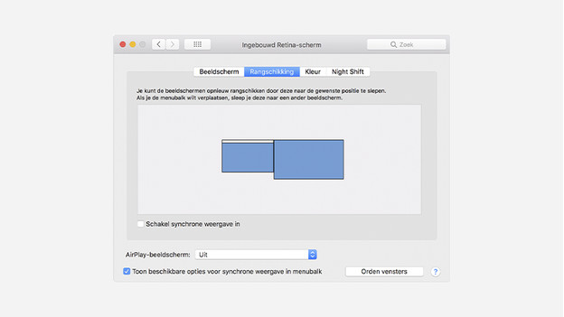 Configurer l'écran sur MacBook.