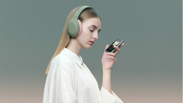 An MP3 player in hands