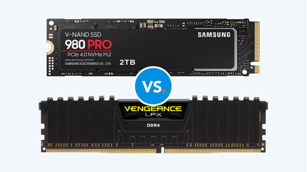 Différence entre mémoire RAM et disque dur SSD