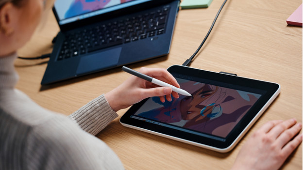 Wacom One in use