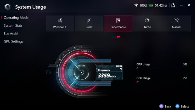 Device Setup sur ASUS ROG Ally