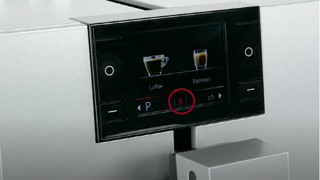 A red icon will appear on the display