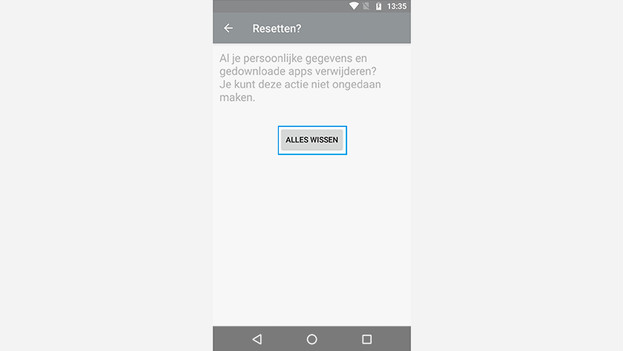 Motorola reset delete all
