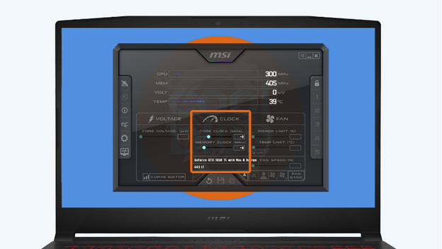 Augmentation du coefficient multiplicateur du CPU avec MSI Afterburner