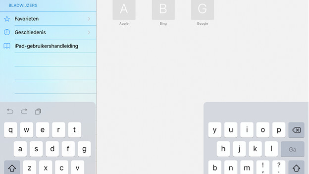 clavier virtuel iOS