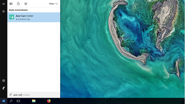 Démarrer l'Acer Care Center