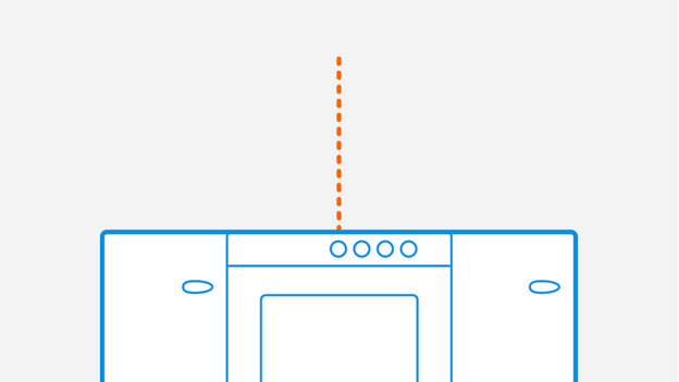 Draw the center line of a range hood