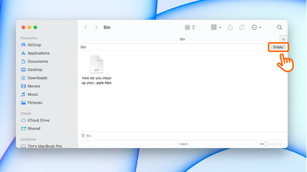 Empty trash Mac