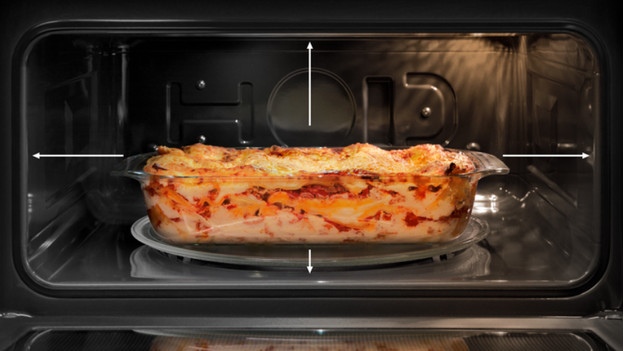 Lasagne in oven