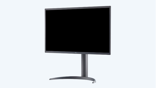 The slim design of an OLED monitor