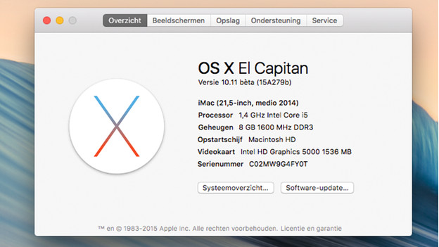 Over deze Mac