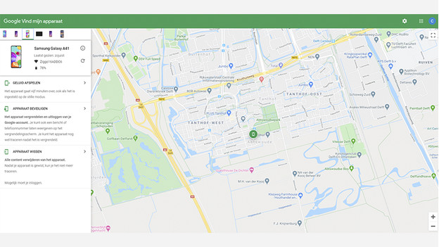 Google vind mijn apparaat