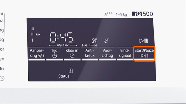 Siemens droogkast startknop
