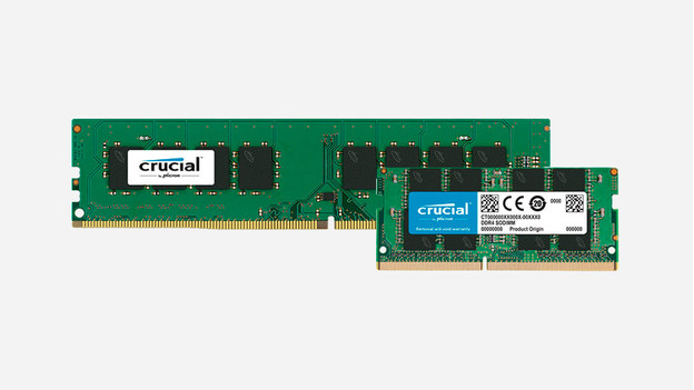 Facteur d'encombrement SODIMM de Crucial mini et normal