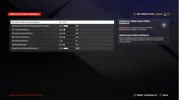 Volant de course retour de force F1 24