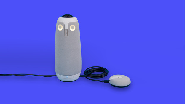 Owl Labs Expansion Mic aangesloten op een Meeting Owl 3