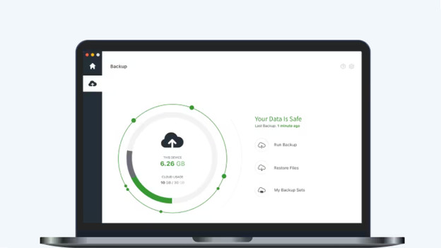 Avec CloudBackup, vous effectuez des backups en ligne de vos données que vous stockez avec Norton