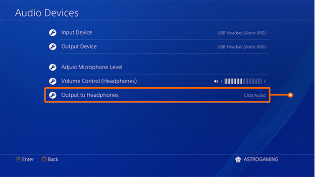 Open the settings menu of your PS4