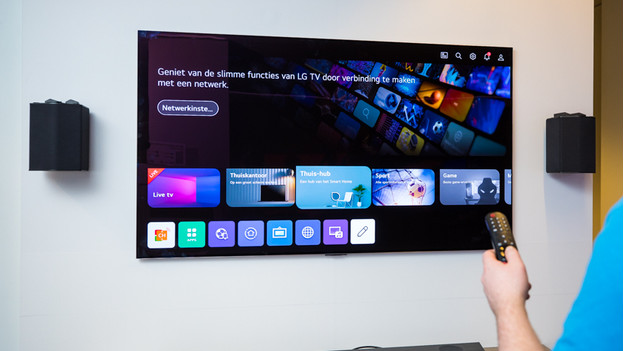 WebOS smart menu of the LG B3 OLED TV