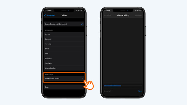 Créer des vibrations pour les notifications sur l'iPhone