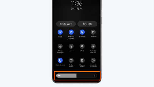 Luminosité Android