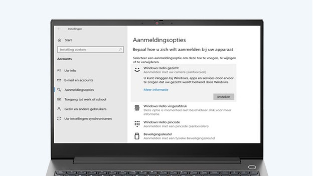 Aanmeldopties voor Windows Hello