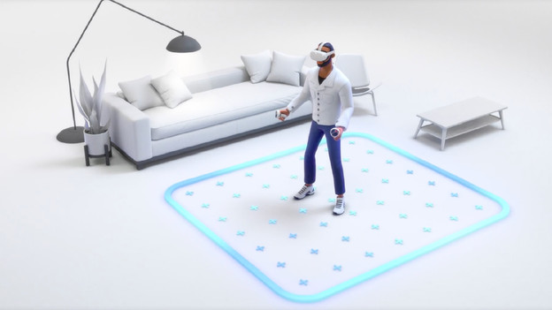 Jeu VR dans un espace libre