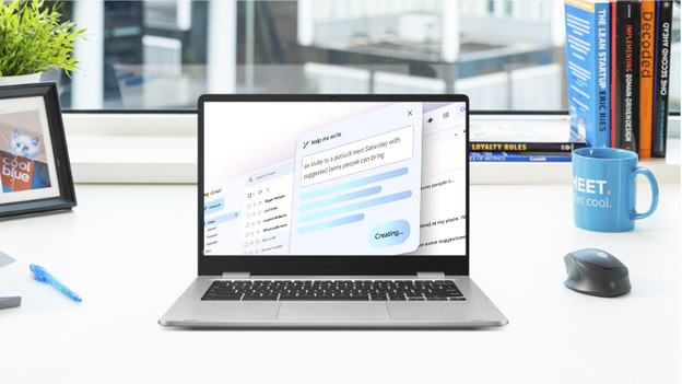 Chromebook met Gemini in Gmail