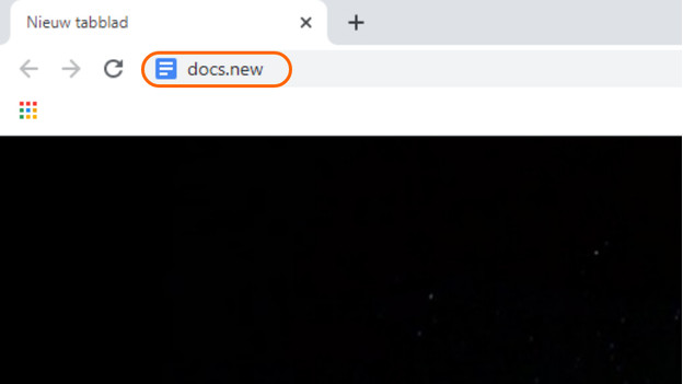 Quickly open a new document with Google Docs and docs.new.