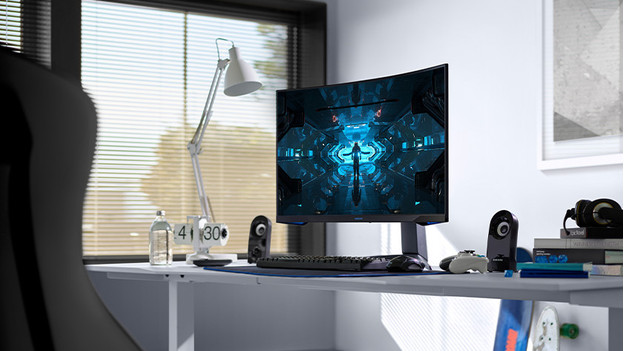 Écran PC Samsung sur un bureau