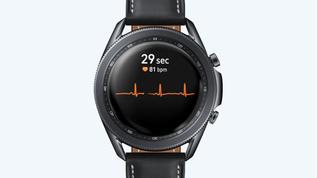 ECG heart rate measurement Samsung Galaxy Watch3