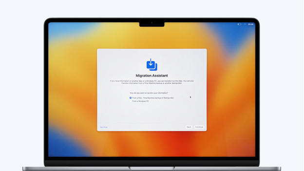 Copier des données sur ce MacBook