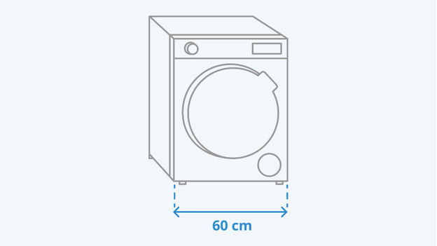 Quelles sont les dimensions d'un sèche-linge ? - Coolblue - tout pour un  sourire