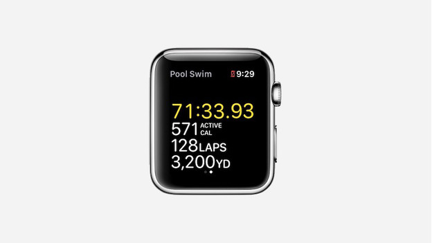 Meting tijdens zwemworkout