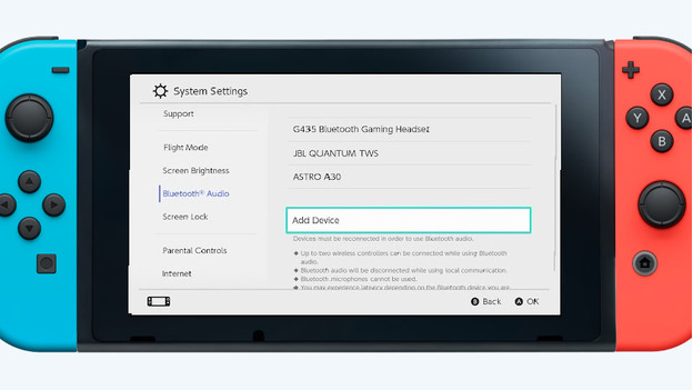 Nintendo Switch met Bluetooth scherm