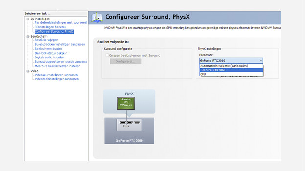 Paramètres PhysX NVIDIA