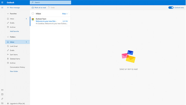 Commencez avec votre compte Outlook.