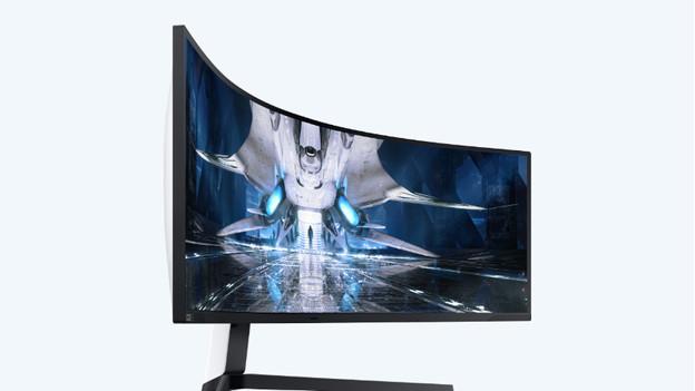 Curved monitor van Samsung