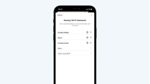 Synchronize Withings scale with ap