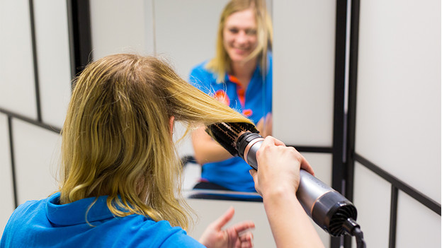 Curling brush keratin with almond oil