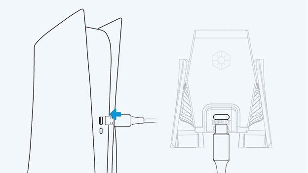 Étape 1 : connectez votre station de charge à votre PlayStation 5