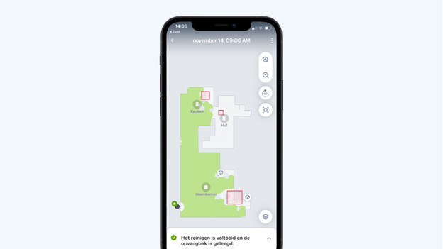 iRobot Home App schoonmaakresultaat