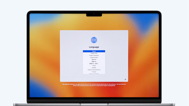 Écran d'accueil MacBook